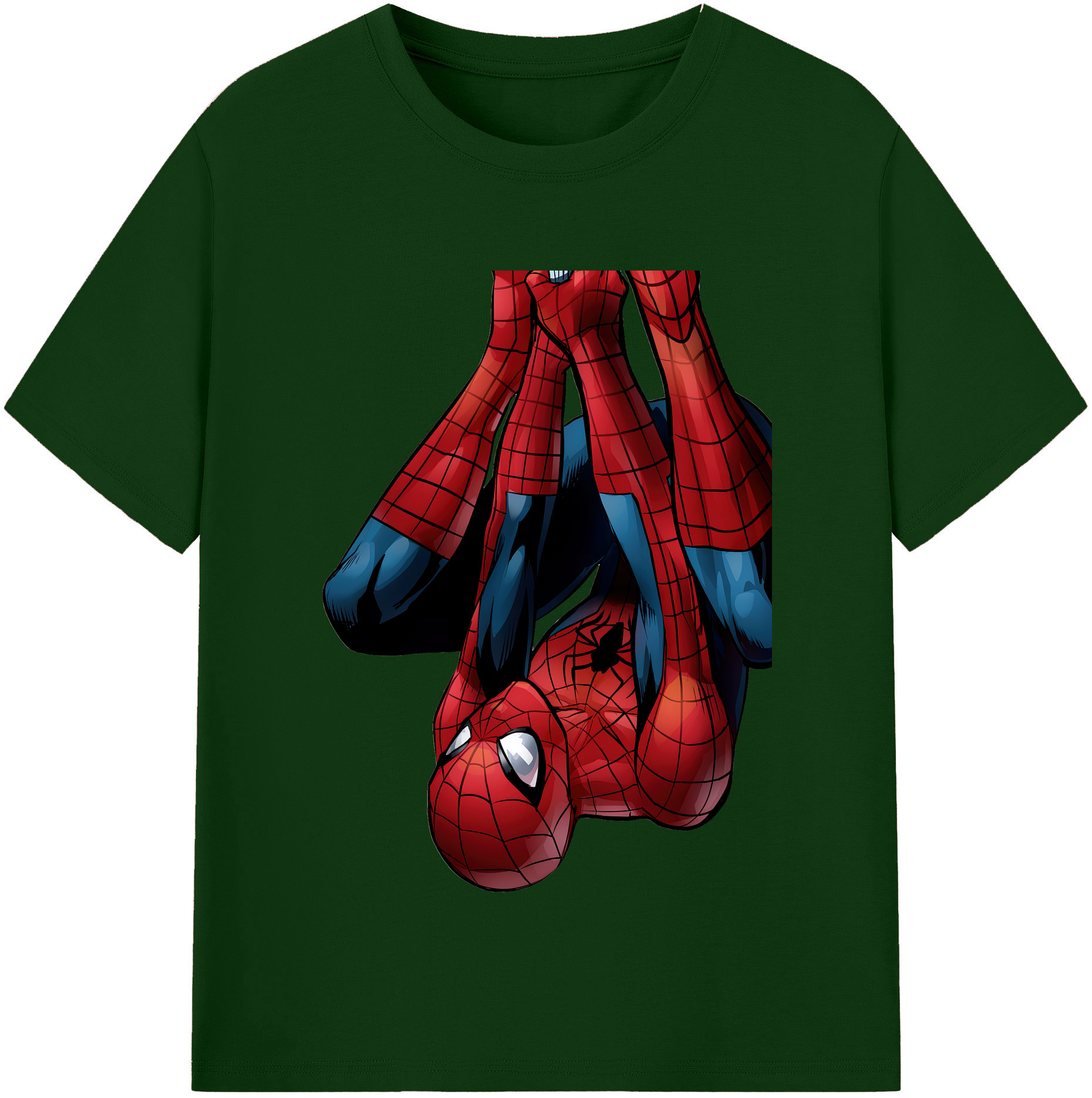 （画像用） Spider Man スパイダーマン 綿100％半袖Tシャツ（フロントプリント）